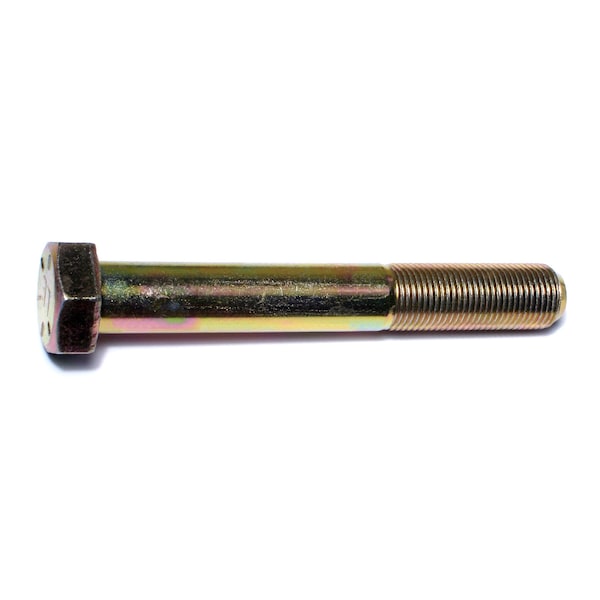 Midwest Fastener Grade 8, 5/8"-18 Hex Head Cap Screw, Zinc Yellow Steel, 4-1/2 in L, 10 PK 00919 - main